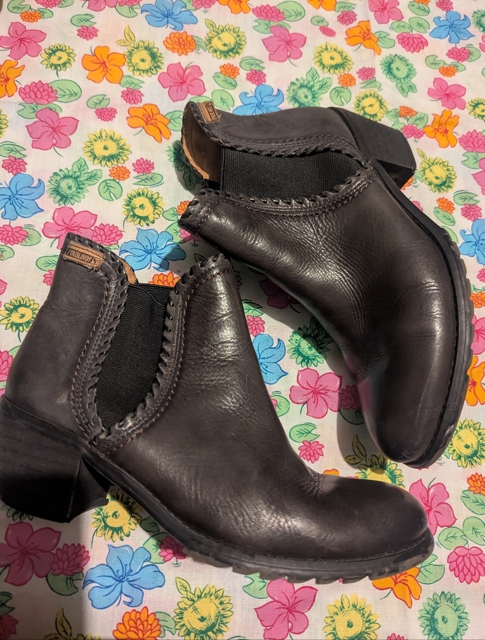 Picolinos Brown Leather Chelsea Ankle Boots - Women